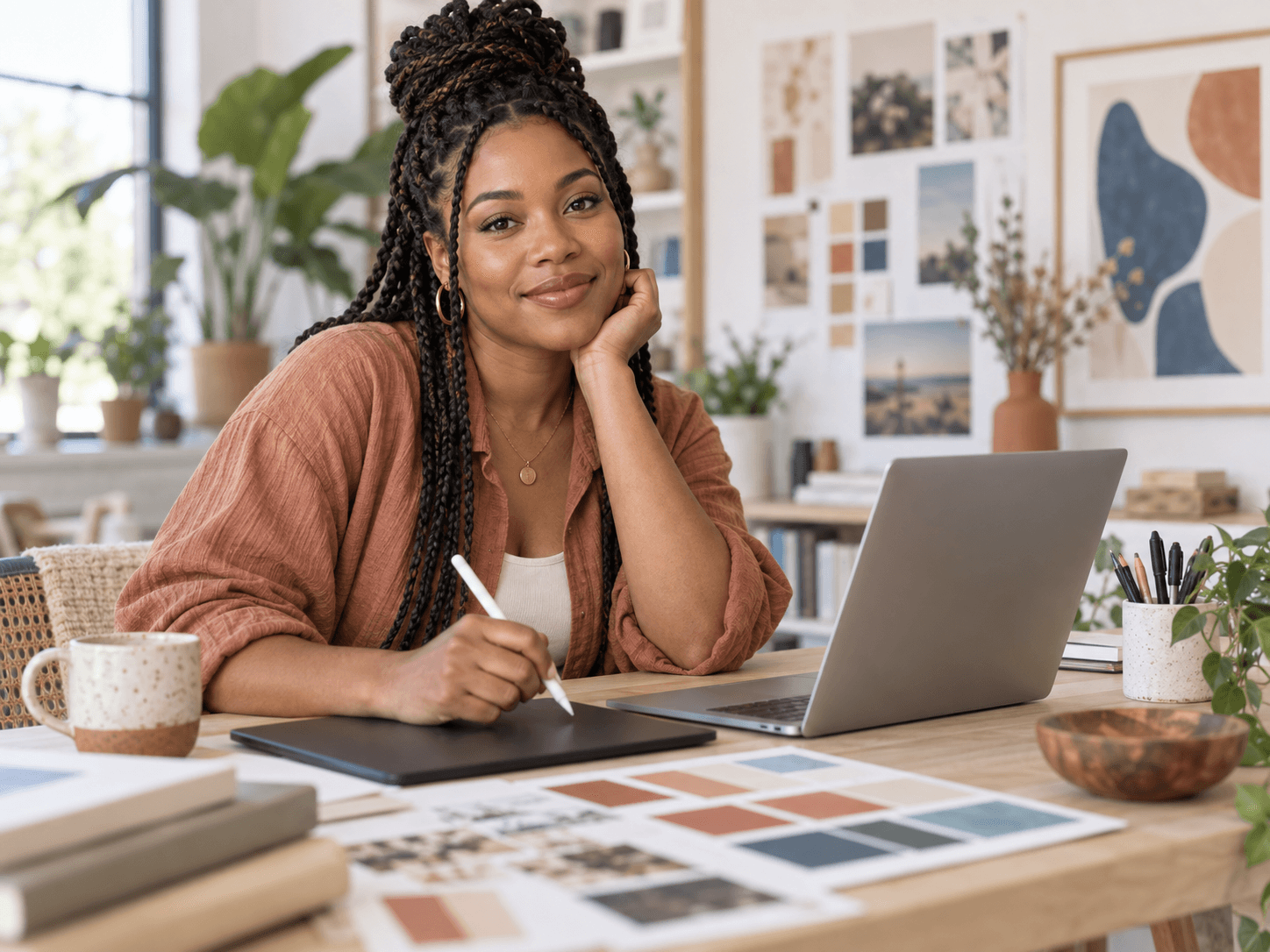 The Digital Strategist, working in a design studio